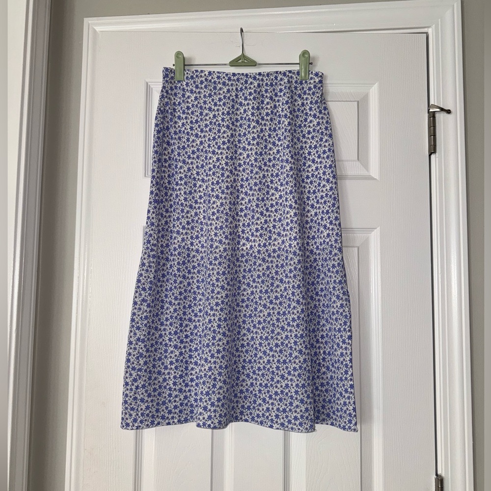 Have Purple Floral Midi Skirt